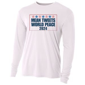 Mean Tweets World Peace 2024 Cooling Performance Long Sleeve Crew