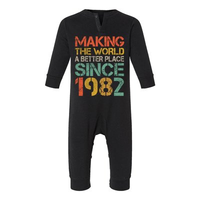 Making The World A Better Place Since 1982 Infant Fleece One Piece