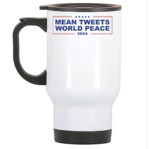 Mean Tweets World Peace 2024 Stainless Steel Travel Mug