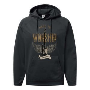 Made To Worship Psalm 95 1 Christian Worship Bible Verse Performance Fleece Hoodie