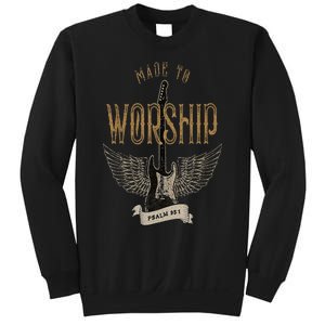 Made To Worship Psalm 95 1 Christian Worship Bible Verse Sweatshirt