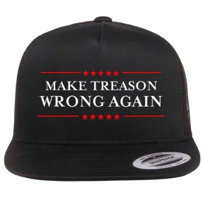 Make Treason Wrong Again Political Resist Lying Anti Trump Flat Bill Trucker Hat