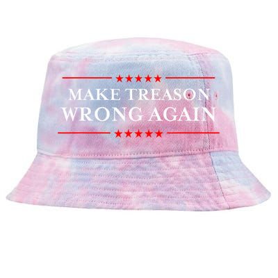 Make Treason Wrong Again Political Resist Lying Anti Trump Tie-Dyed Bucket Hat