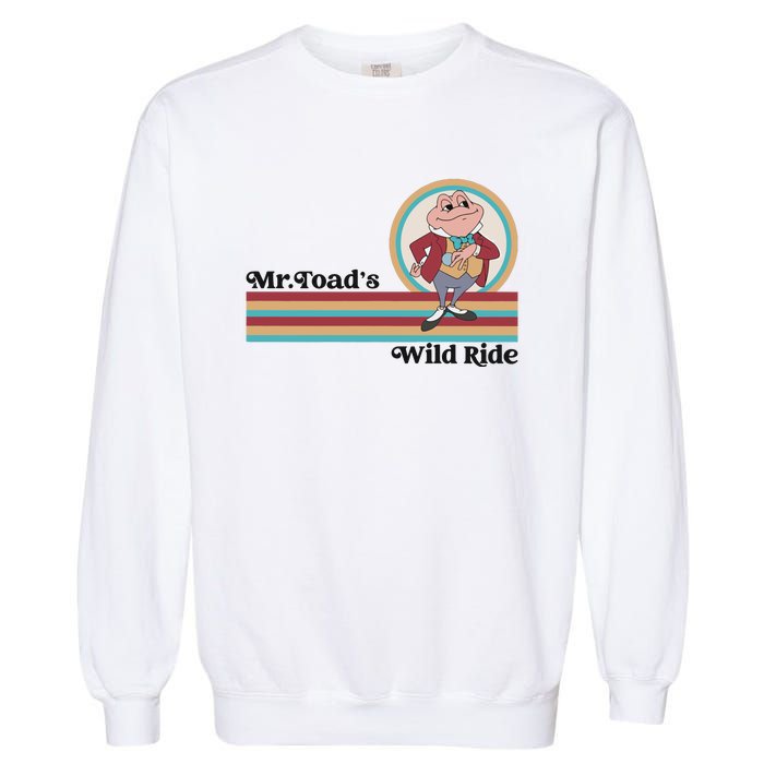 Mr Toads Wild Ride Retro Vintage Lover Garment-Dyed Sweatshirt