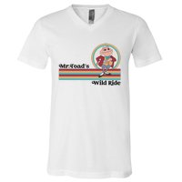 Mr Toads Wild Ride Retro Vintage Lover V-Neck T-Shirt