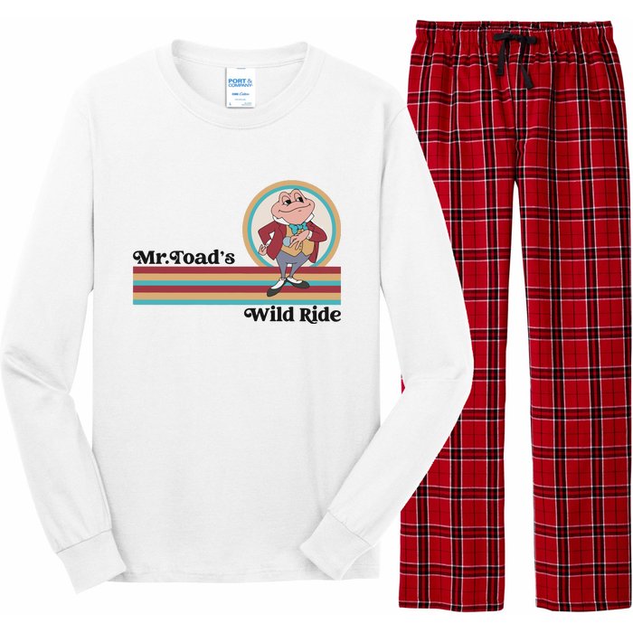 Mr Toads Wild Ride Retro Vintage Lover Long Sleeve Pajama Set