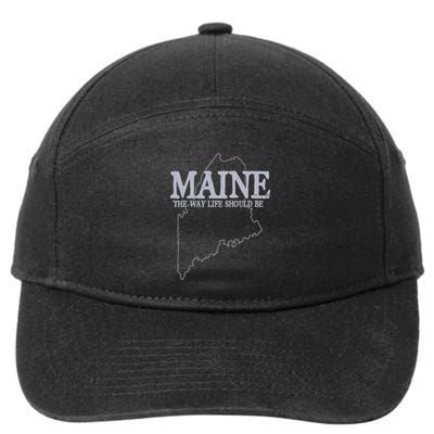 Maine The Way Life Should Be State Pride 7-Panel Snapback Hat