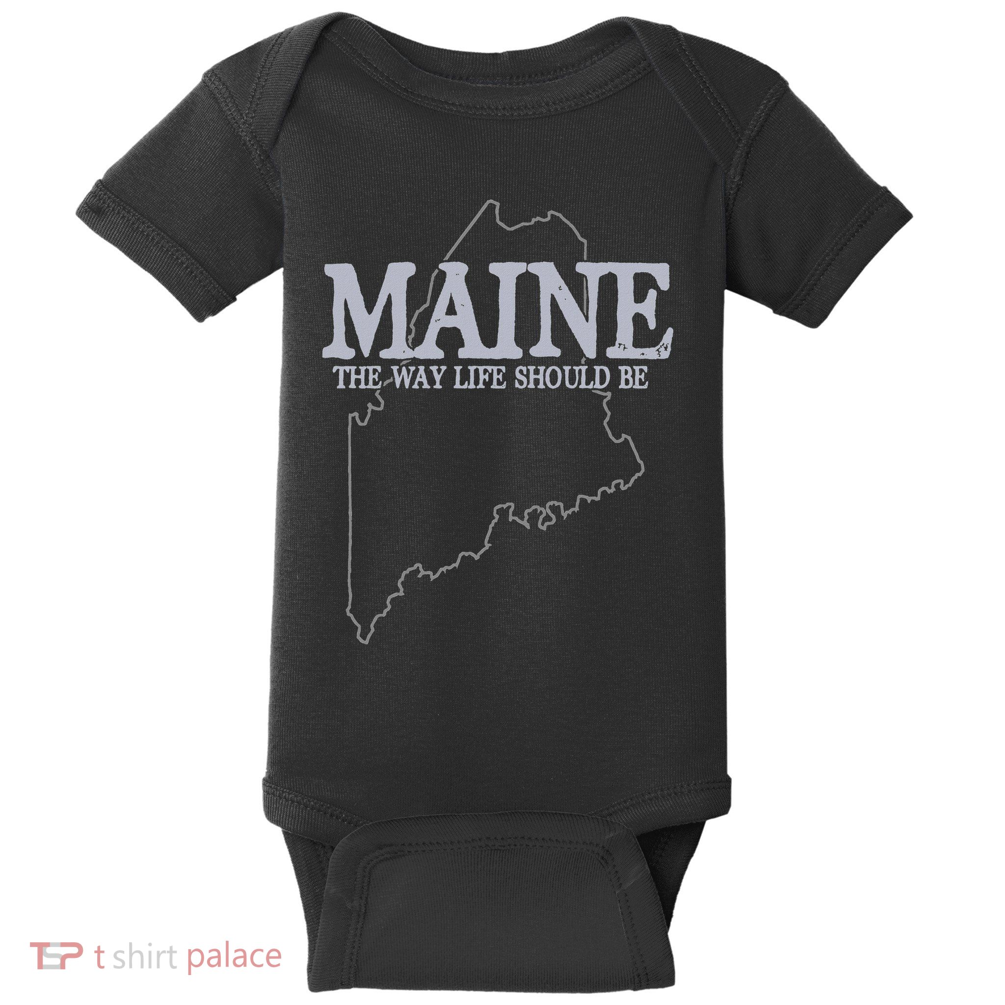 Maine The Way Life Should Be State Pride Baby Bodysuit