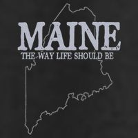 Maine The Way Life Should Be State Pride Golf Towel