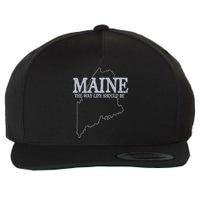 Maine The Way Life Should Be State Pride Wool Snapback Cap