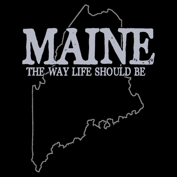 Maine The Way Life Should Be State Pride Wool Snapback Cap