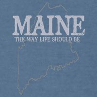 Maine The Way Life Should Be State Pride Garment-Dyed Sweatshirt