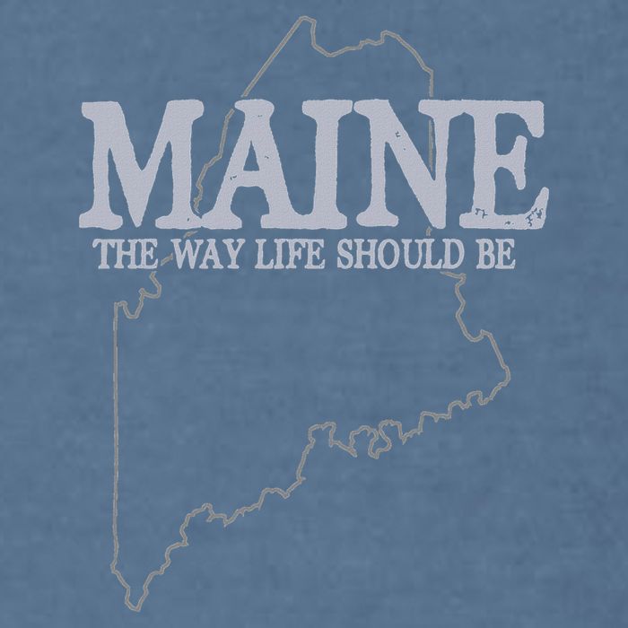Maine The Way Life Should Be State Pride Garment-Dyed Sweatshirt