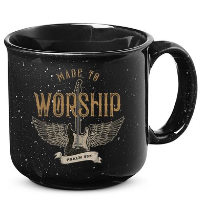 Made To Worship Psalm 95 1 Christian Worship Bible Verse 15oz Campfire Ceramic Mug