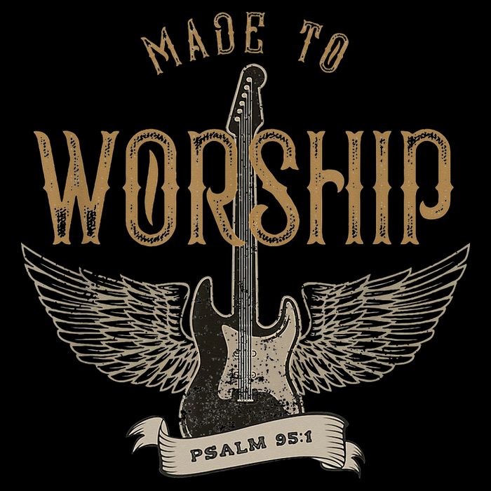 Made To Worship Psalm 95 1 Christian Worship Bible Verse Drawstring Bag