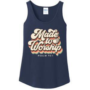 Made To Worship Gifts Praise Psalm Verse Christian Leader Ladies Essential Tank