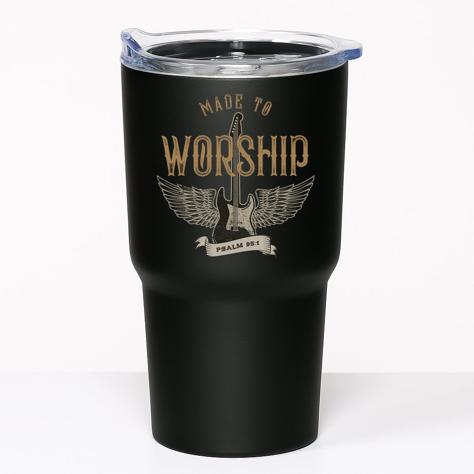 Made To Worship Psalm 95 1 Christian Worship Bible Verse Tumbler