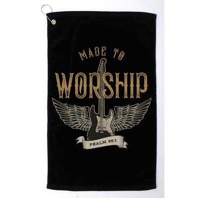 Made To Worship Psalm 95 1 Christian Worship Bible Verse Golf Towel