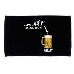 Monday Tuesday Wednesday Thursday Friday Beer Gift Microfiber Hand Towel