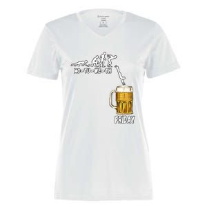 Monday Tuesday Wednesday Thursday Friday Beer Gift Women's Momentum V-Neck T-Shirt