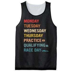 Mon Tue Wed Thu Practice Qualifying Race Day Mesh Reversible Basketball Jersey Tank