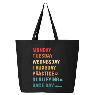 Mon Tue Wed Thu Practice Qualifying Race Day 25L Jumbo Tote