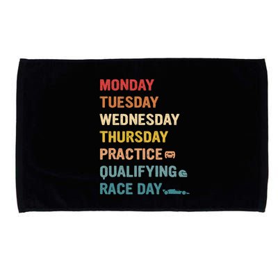 Mon Tue Wed Thu Practice Qualifying Race Day Microfiber Hand Towel