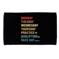 Mon Tue Wed Thu Practice Qualifying Race Day Microfiber Hand Towel