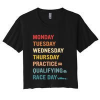 Mon Tue Wed Thu Practice Qualifying Race Day Crop Top
