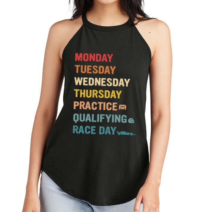 Mon Tue Wed Thu Practice Qualifying Race Day Women's Perfect Tri Rocker Tank