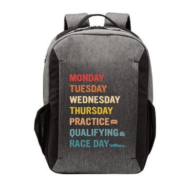 Mon Tue Wed Thu Practice Qualifying Race Day Vector Backpack