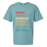 Mon Tue Wed Thu Practice Qualifying Race Day Sueded Cloud Jersey T-Shirt