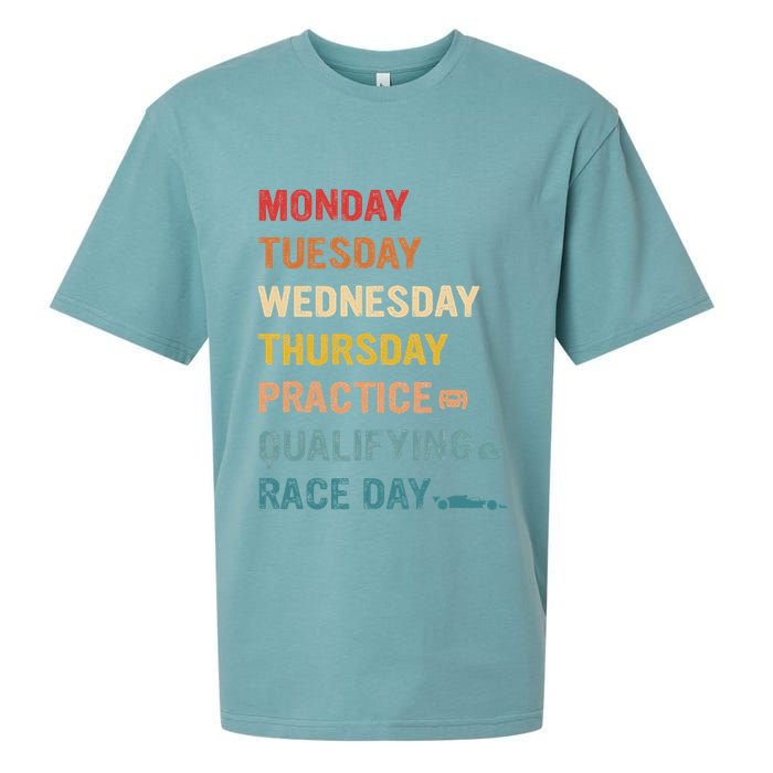 Mon Tue Wed Thu Practice Qualifying Race Day Sueded Cloud Jersey T-Shirt
