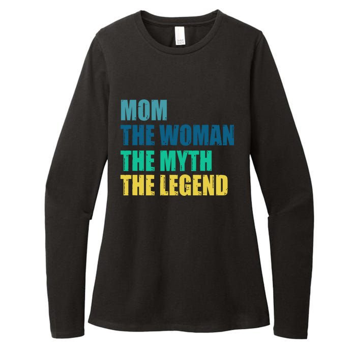 Mom The Woman The Myth The Legend Womens CVC Long Sleeve Shirt