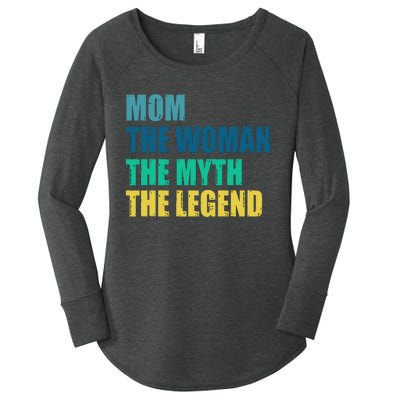 Mom The Woman The Myth The Legend Women's Perfect Tri Tunic Long Sleeve Shirt