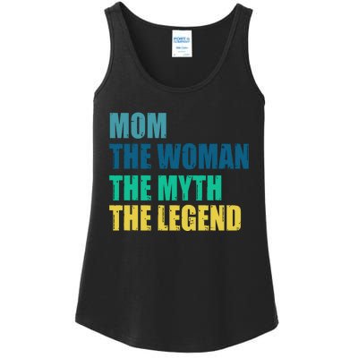 Mom The Woman The Myth The Legend Ladies Essential Tank