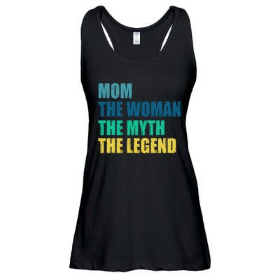 Mom The Woman The Myth The Legend Ladies Essential Flowy Tank