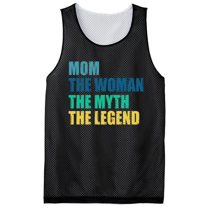 Mom The Woman The Myth The Legend Mesh Reversible Basketball Jersey Tank