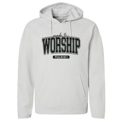 Made To Worship Christian Performance Fleece Hoodie