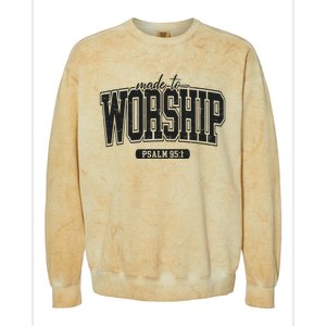 Made To Worship Christian Colorblast Crewneck Sweatshirt