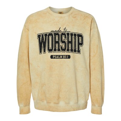 Made To Worship Christian Colorblast Crewneck Sweatshirt