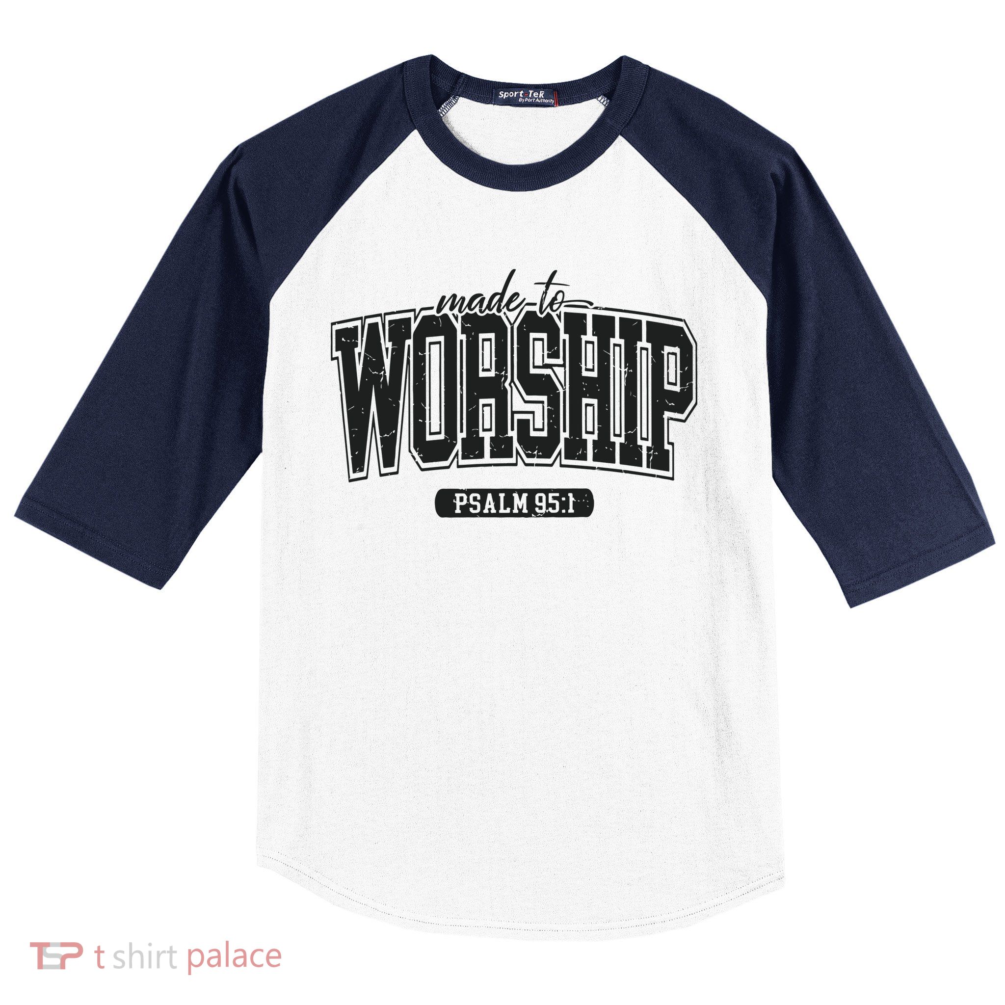 Made To Worship Christian Baseball Sleeve Shirt