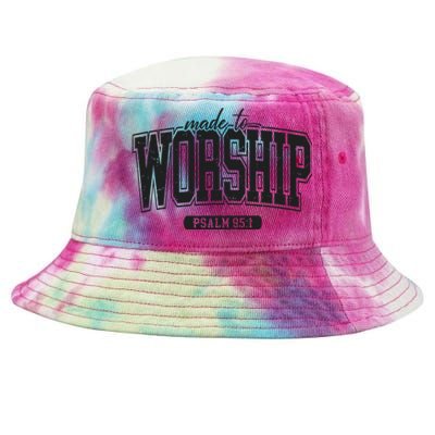 Made To Worship Christian Tie-Dyed Bucket Hat