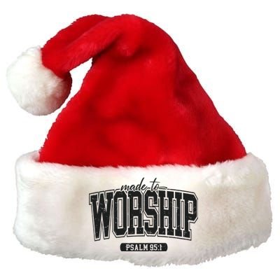 Made To Worship Christian Premium Christmas Santa Hat