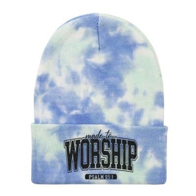 Made To Worship Christian Tie Dye 12in Knit Beanie