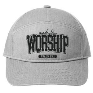 Made To Worship Christian 7-Panel Snapback Hat