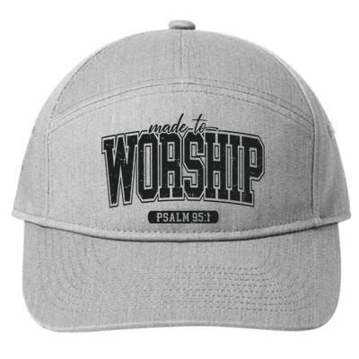 Made To Worship Christian 7-Panel Snapback Hat