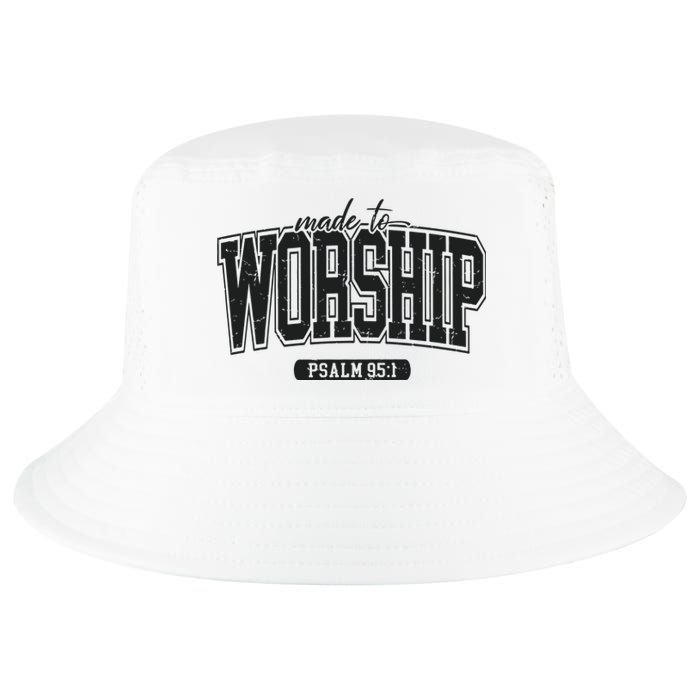 Made To Worship Christian Cool Comfort Performance Bucket Hat