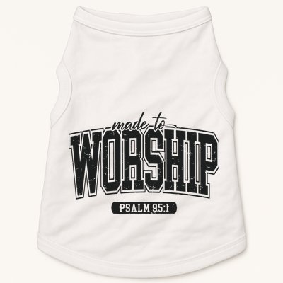 Made To Worship Christian Doggie Tank
