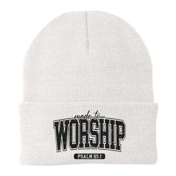 Made To Worship Christian Knit Cap Winter Beanie